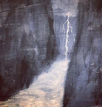 Midnight River painting